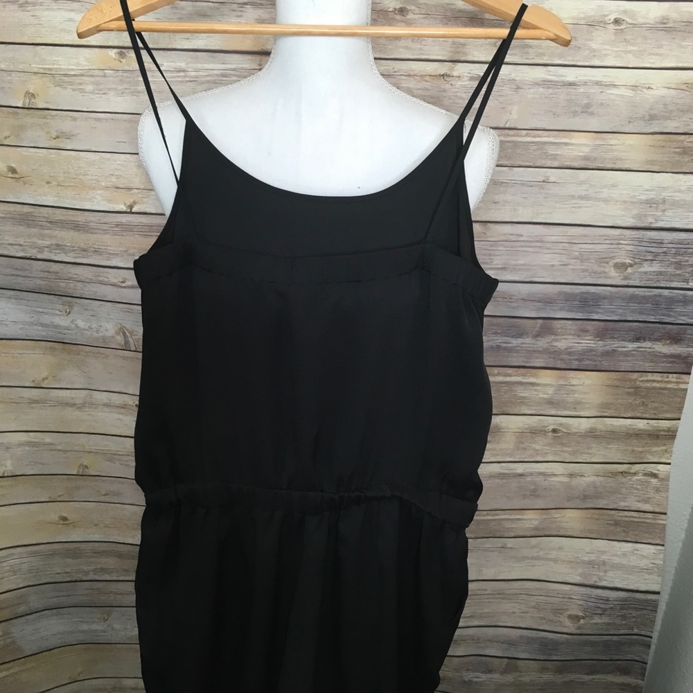 Ann Taylor Loft Black Spaghetti Strap Jumpsuit